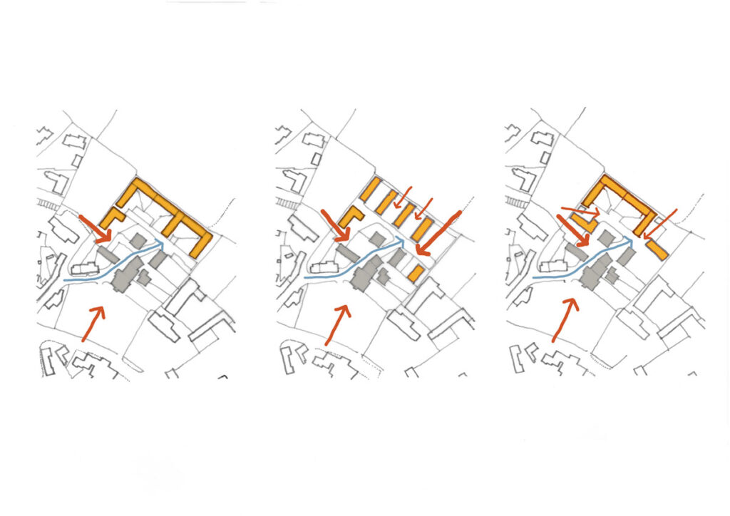 Architectural plan of development in Biddestone in Wiltshire